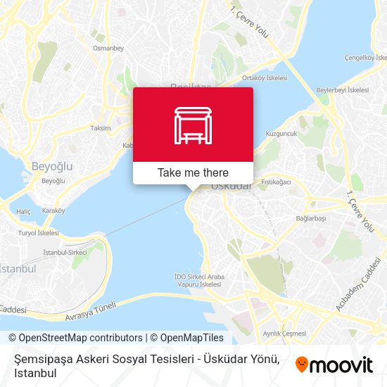 Şemsipaşa Askeri Sosyal Tesisleri - Üsküdar Yönü map