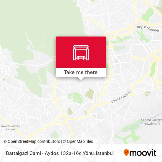 Battalgazi Cami - Aydos  132a-16c Yönü map
