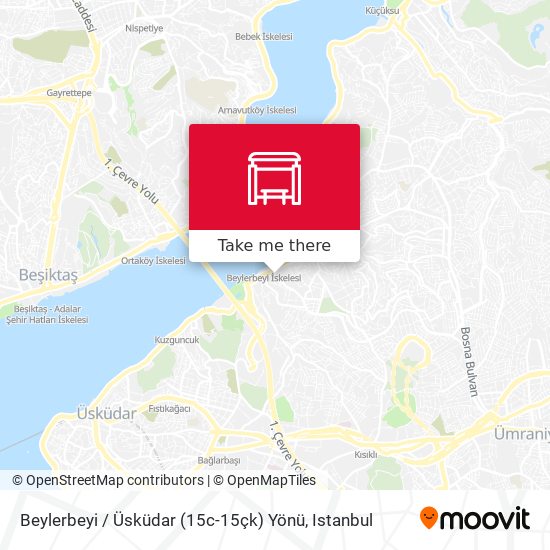 Beylerbeyi / Üsküdar  (15c-15çk) Yönü map