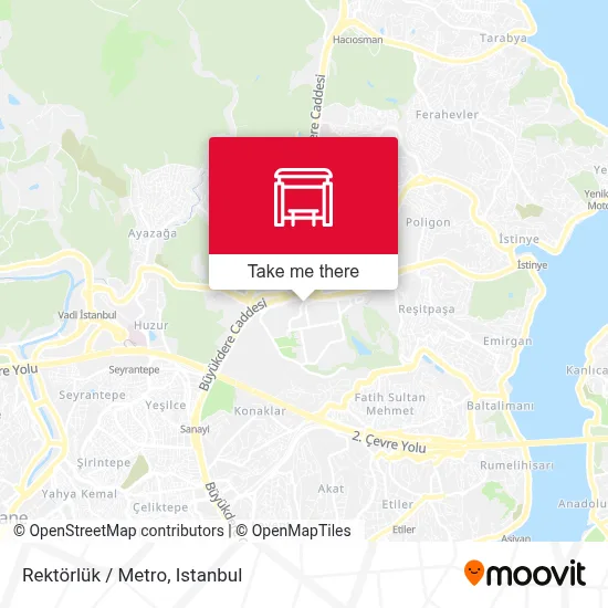 Rektörlük / Metro map