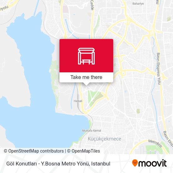 Göl Konutları - Y.Bosna Metro Yönü map