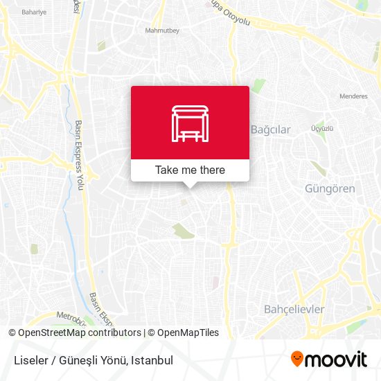 Liseler / Güneşli Yönü map