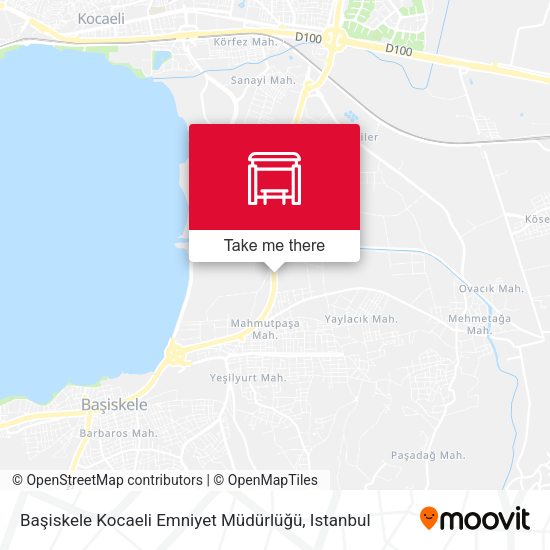 Başiskele Kocaeli Emniyet Müdürlüğü map