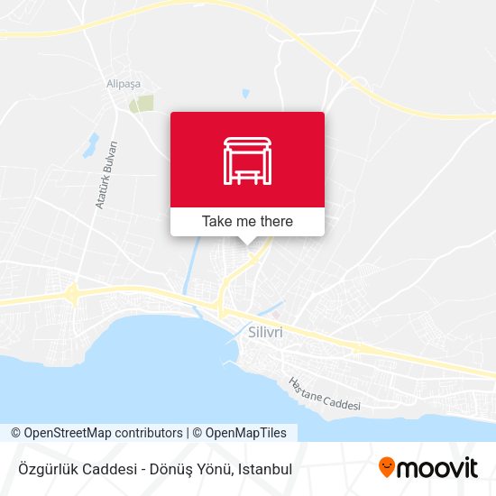 Özgürlük Caddesi - Dönüş Yönü map