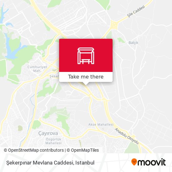 Şekerpınar Mevlana Caddesi map