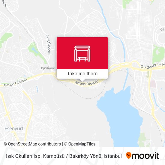 Işık Okulları Isp. Kampüsü / Bakırköy Yönü map