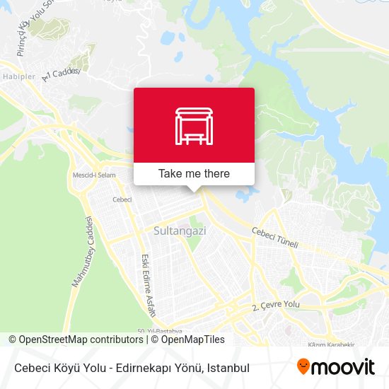 Cebeci Köyü Yolu - Edirnekapı Yönü map