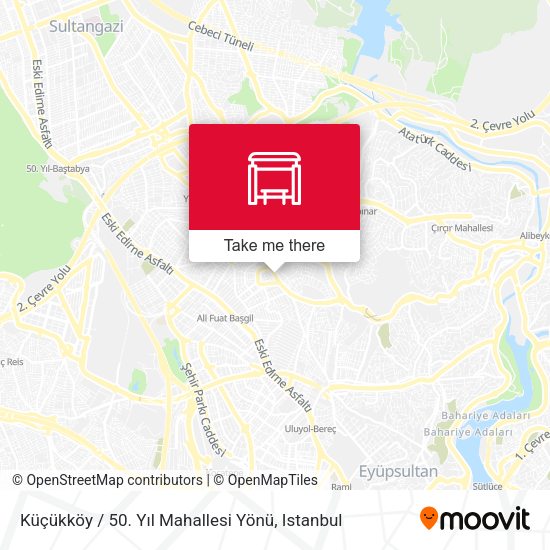 Küçükköy / 50. Yıl Mahallesi Yönü map