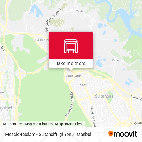 Mescid-I Selam - Sultançiftliği Yönü map