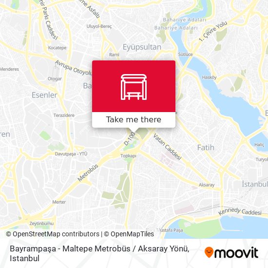 Bayrampaşa - Maltepe Metrobüs / Aksaray Yönü map