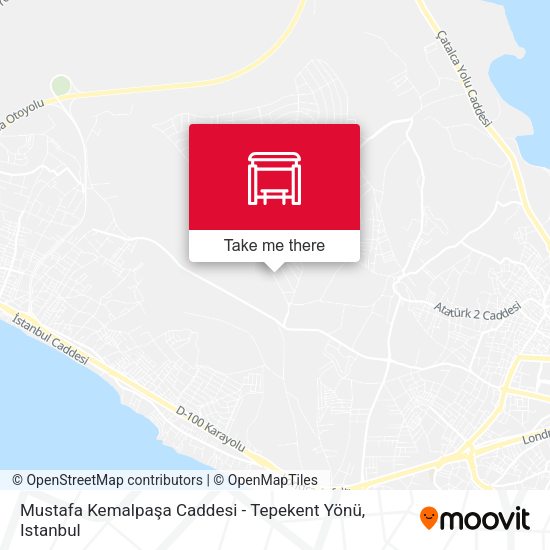 Mustafa Kemalpaşa Caddesi - Tepekent Yönü map