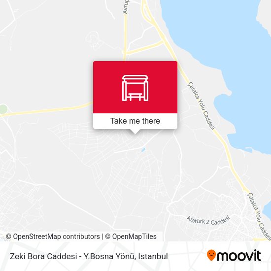 Zeki Bora Caddesi - Y.Bosna Yönü map