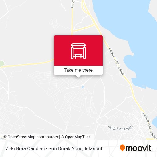 Zeki Bora Caddesi - Son Durak Yönü map