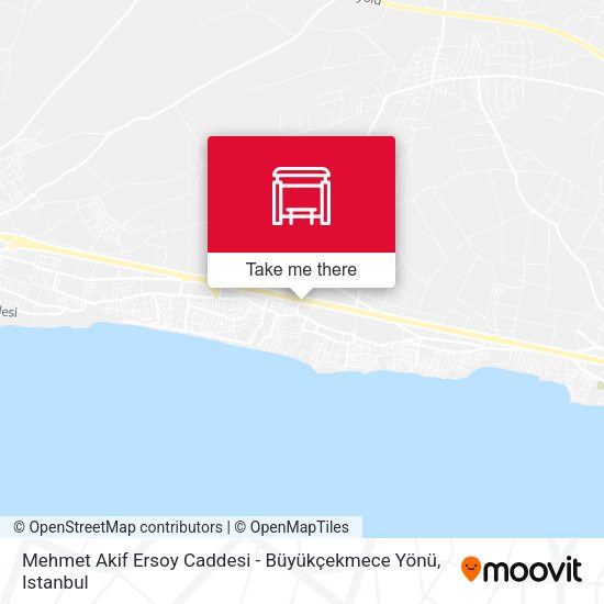 Mehmet Akif Ersoy Caddesi - Büyükçekmece Yönü map