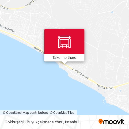 Gökkuşaği - Büyükçekmece Yönü map