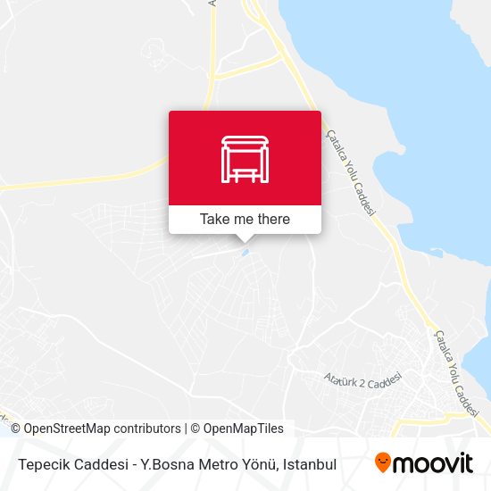 Tepecik Caddesi - Y.Bosna Metro Yönü map