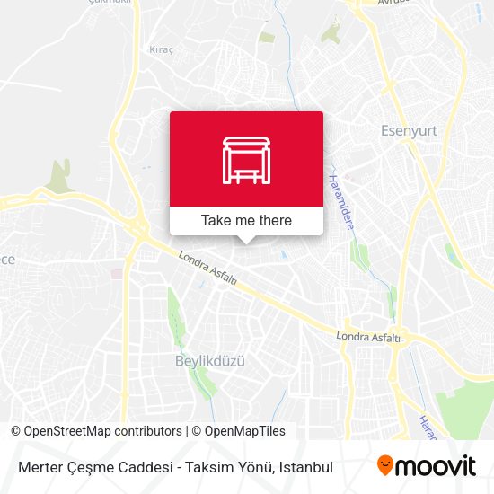 Merter Çeşme Caddesi - Taksim Yönü map