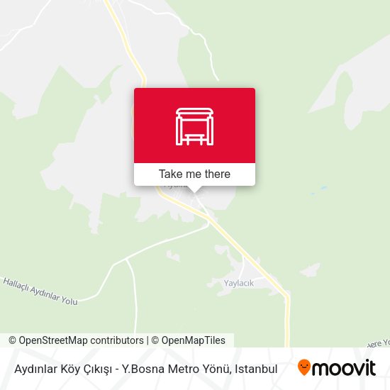 Aydınlar Köy Çıkışı - Y.Bosna Metro Yönü map