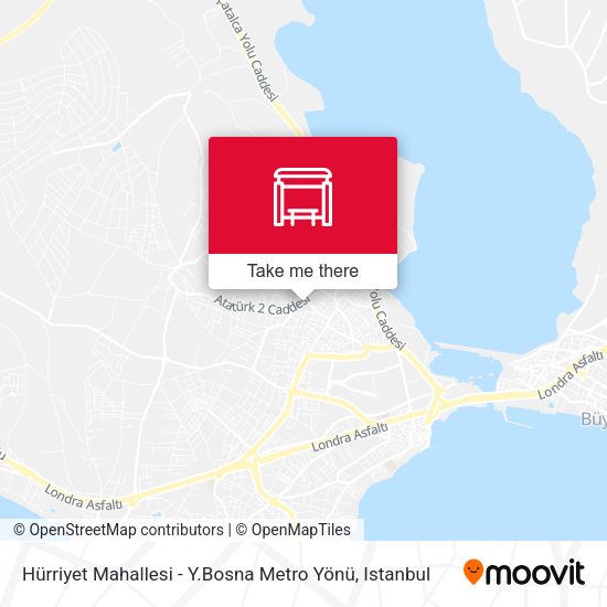 Hürriyet Mahallesi - Y.Bosna Metro Yönü map