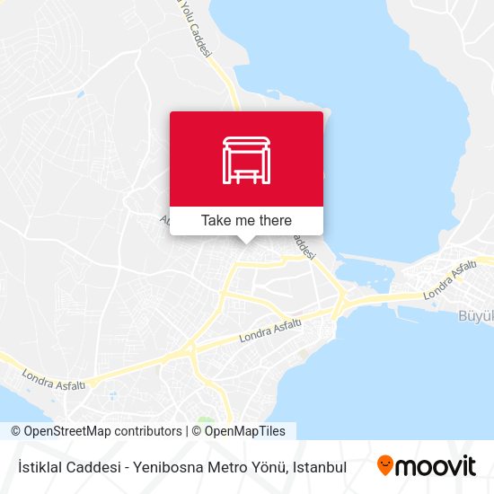 İstiklal Caddesi - Yenibosna Metro Yönü map
