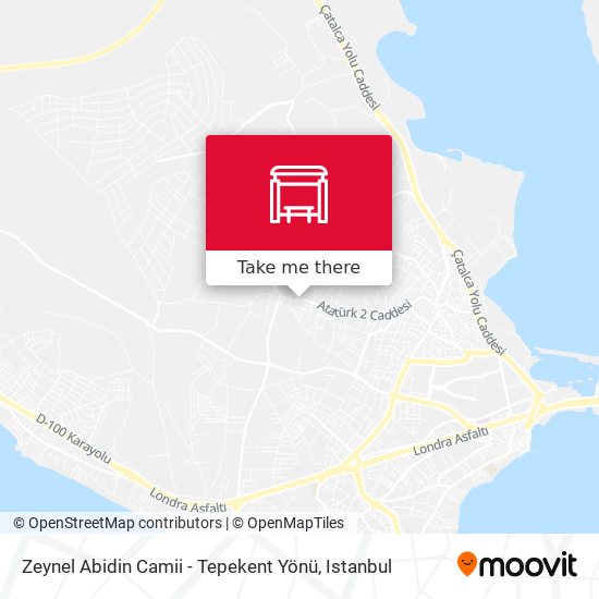 Zeynel Abidin Camii - Tepekent Yönü map