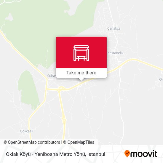 Oklalı Köyü - Yenibosna Metro Yönü map
