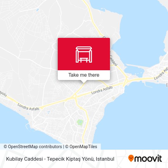Kubilay Caddesi - Tepecik Kiptaş Yönü map