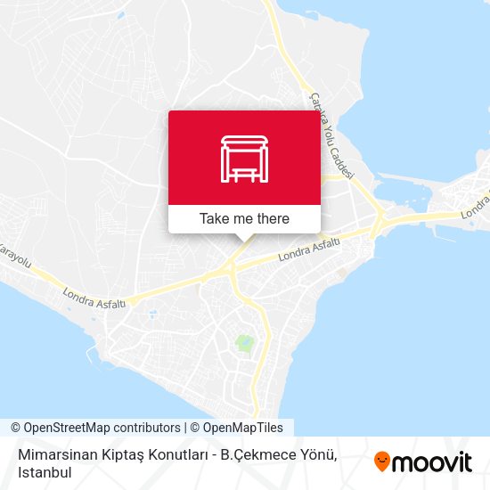 Mimarsinan Kiptaş Konutları - B.Çekmece Yönü map