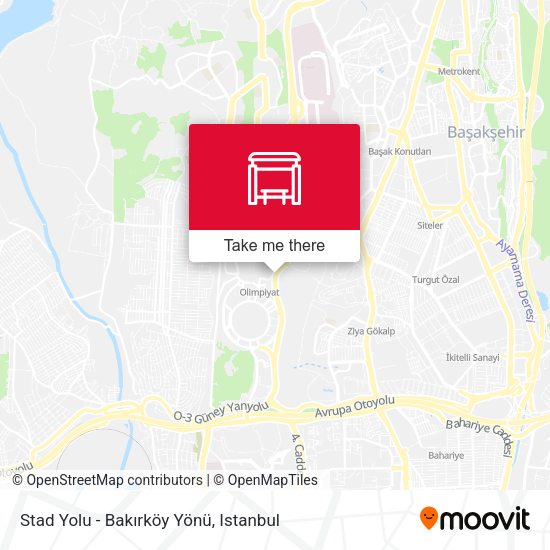 Stad Yolu - Bakirköy Yönü map