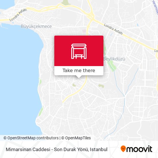 Mimarsinan Caddesi - Son Durak Yönü map