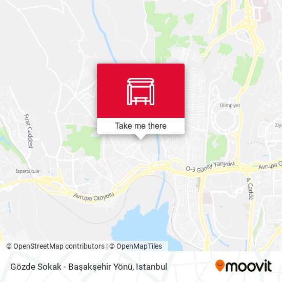Gözde Sokak - Başakşehir Yönü map