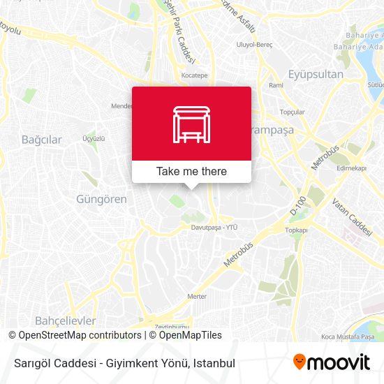 Sarıgöl Caddesi - Giyimkent Yönü map