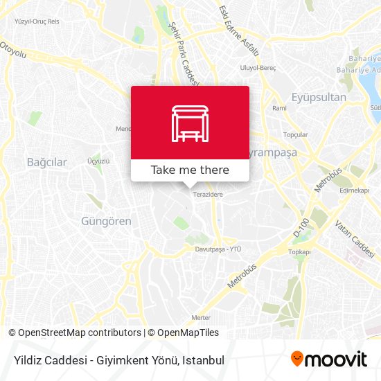 Yildiz Caddesi - Giyimkent Yönü map