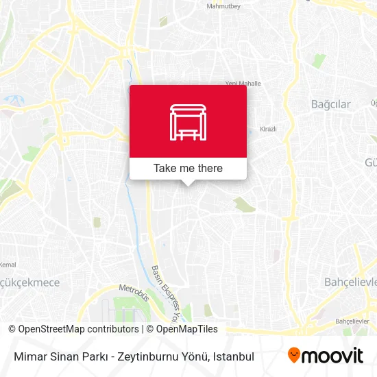 Mimar Sinan Parkı - Zeytinburnu Yönü map