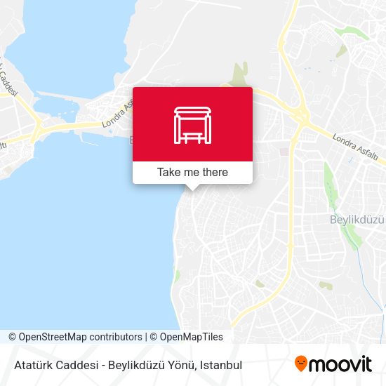 Atatürk Caddesi - Beylikdüzü Yönü map
