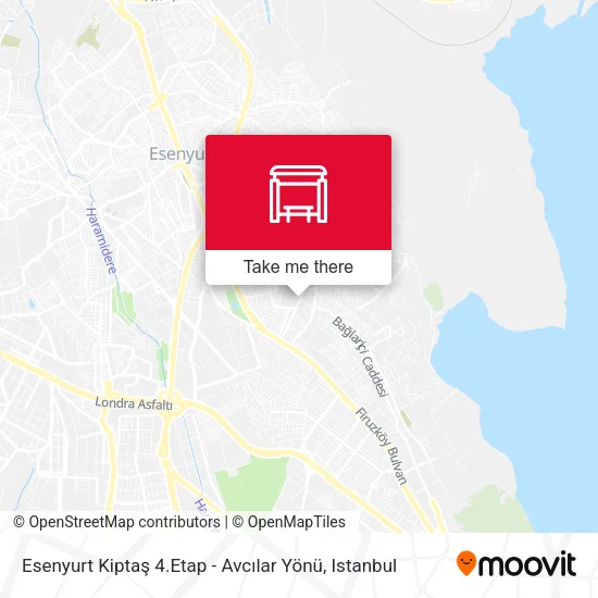 Esenyurt Kiptaş 4.Etap - Avcılar Yönü map