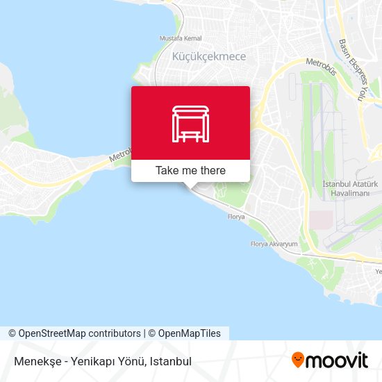 Menekşe - Yenikapı Yönü map