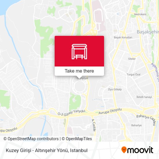 Kuzey Girişi - Altınşehir Yönü map