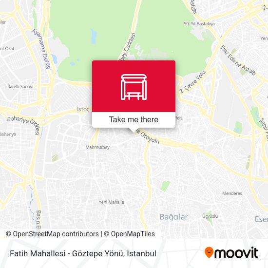 Fatih Mahallesi - Göztepe Yönü map