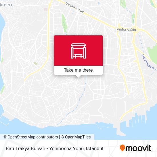Batı Trakya Bulvarı - Yenibosna Yönü map