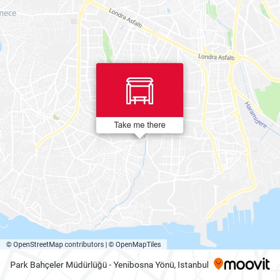 Park Bahçeler Müdürlüğü - Yenibosna Yönü map