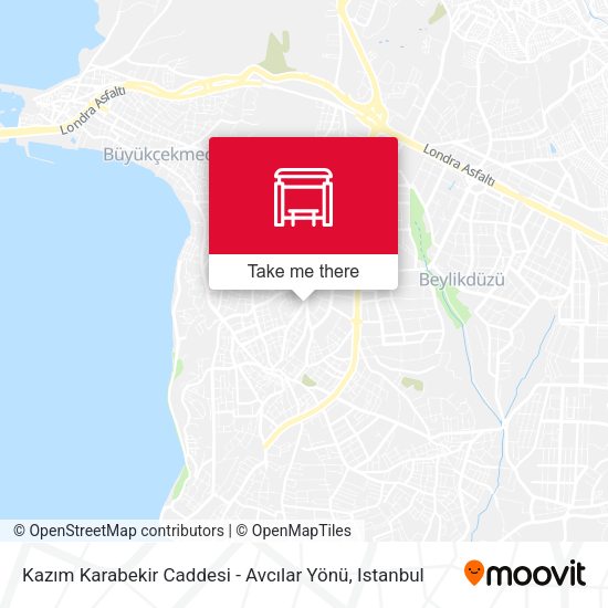 Kazım Karabekir Caddesi - Avcılar Yönü map