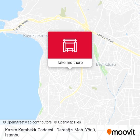 Kazım Karabekir Caddesi - Dereağzı Mah. Yönü map