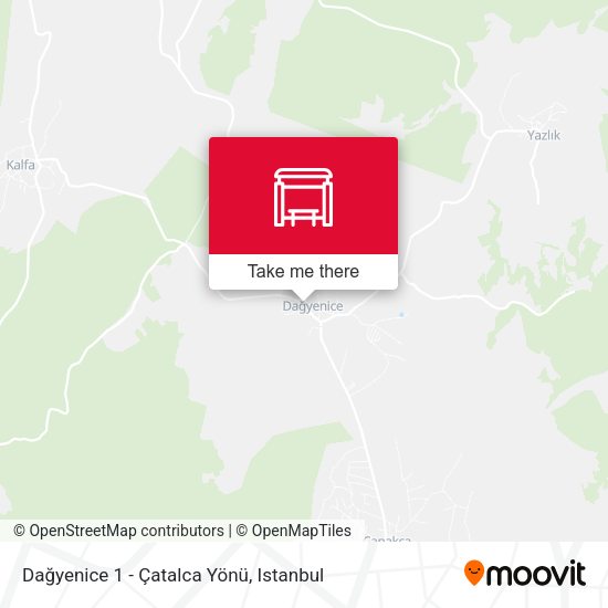 Dağyenice 1 - Çatalca Yönü map