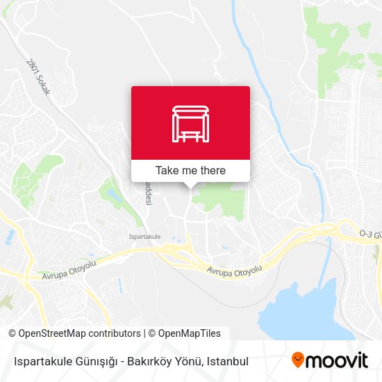 Ispartakule Günışığı - Bakırköy Yönü map