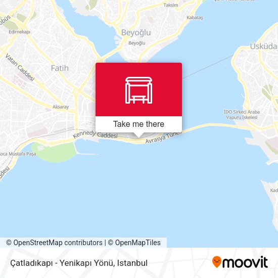 Çatladıkapı - Yenikapı Yönü map