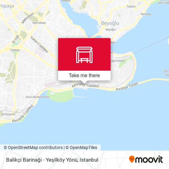 Balikçi Barinaği - Yeşilköy Yönü map