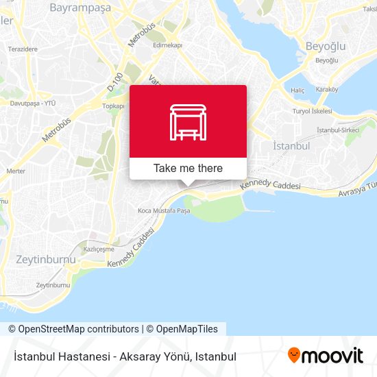 İstanbul Hastanesi - Aksaray Yönü map