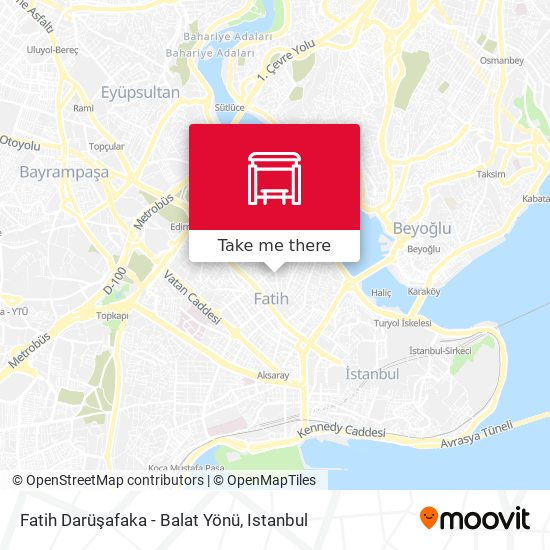 Fatih Darüşafaka - Balat Yönü map