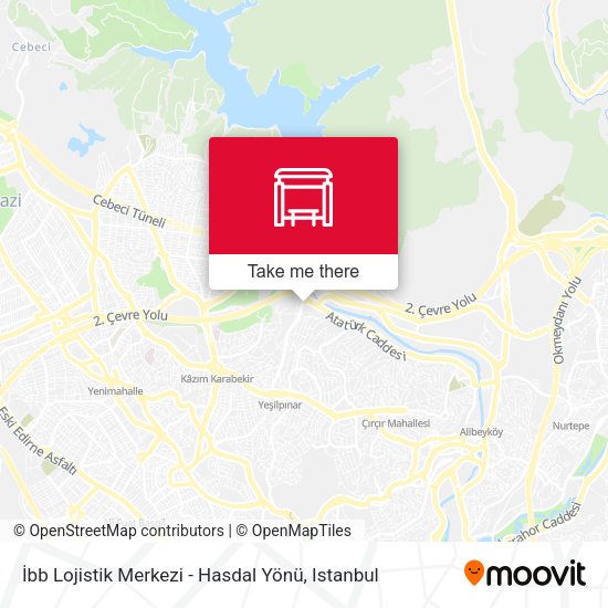 İbb Lojistik Merkezi - Hasdal Yönü map